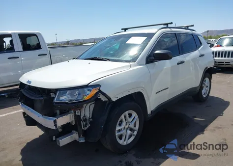 2020 Jeep Compass Sport Fwd из США, поврежденный, VIN 3C4NJCAB5LT253133